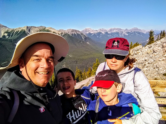 Thomas Family take Banff Gondola to Peak of Sulphur Mountain in Canada 08-05-19